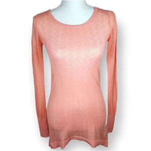 SHRINKING VIOLET PEACH SWEATER SZ.XS EUC